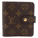 LOUIS VUITTON Monogram Compact Zip Wallet M61667 LV Auth 179767V-13
