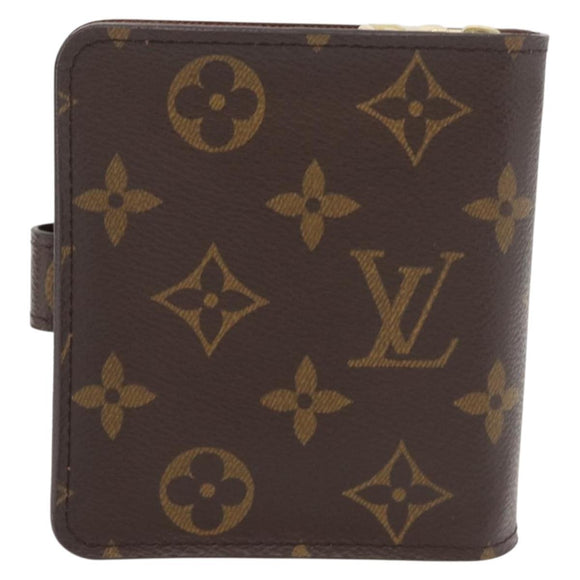 LOUIS VUITTON Monogram Compact Zip Wallet M61667 LV Auth 179767V