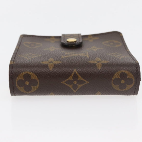 LOUIS VUITTON Monogram Compact Zip Wallet M61667 LV Auth 179767V