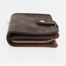 LOUIS VUITTON Monogram Compact Zip Wallet M61667 LV Auth 179767V-6