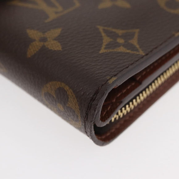 LOUIS VUITTON Monogram Compact Zip Wallet M61667 LV Auth 179767V