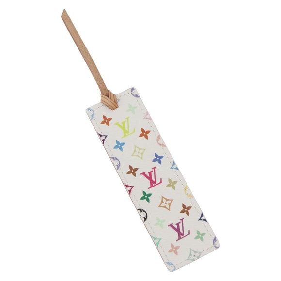 LOUIS VUITTON Monogram Mark Page Kadu Bookmark White M99196 LV Auth 179768V
