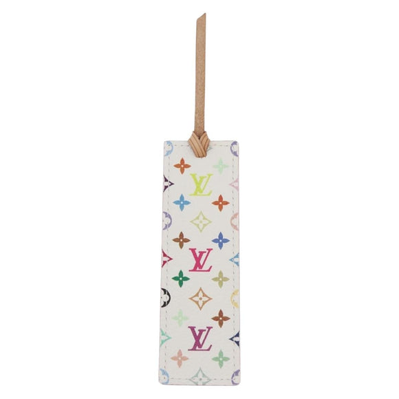 LOUIS VUITTON Monogram Mark Page Kadu Bookmark White M99196 LV Auth 179768V