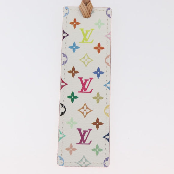 LOUIS VUITTON Monogram Mark Page Kadu Bookmark White M99196 LV Auth 179768V
