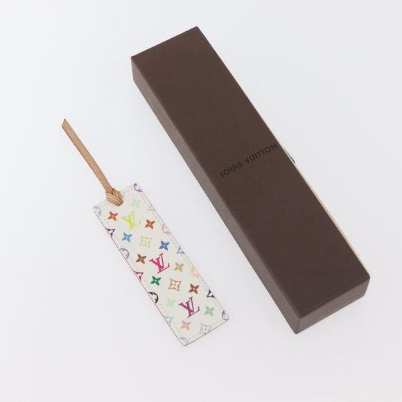 LOUIS VUITTON Monogram Mark Page Kadu Bookmark White M99196 LV Auth 179768V