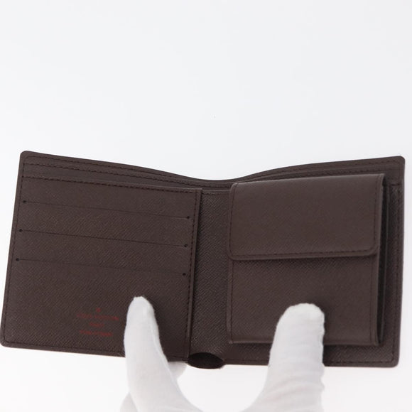 LOUIS VUITTON Damier Ebene Portefeuille Marco Bifold Wallet N61675 Auth 179769SAV