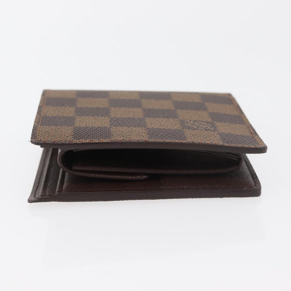LOUIS VUITTON Damier Ebene Portefeuille Marco Bifold Wallet N61675 Auth 179769SAV
