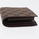 LOUIS VUITTON Damier Ebene Portefeuille Marco Bifold Wallet N61675 Auth 179769SAV-5