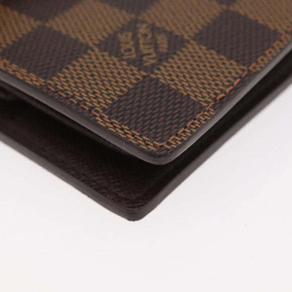 LOUIS VUITTON Damier Ebene Portefeuille Marco Bifold Wallet N61675 Auth 179769SAV
