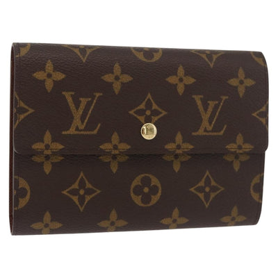 LOUIS VUITTON Monogram Porte Tresor Etui Papie Wallet M61202 LV Auth 179770V