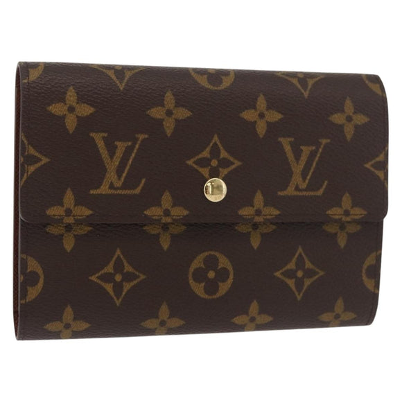 LOUIS VUITTON Monogram Porte Tresor Etui Papie Wallet M61202 LV Auth 179770V