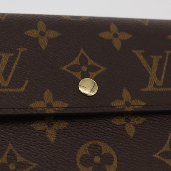 LOUIS VUITTON Monogram Porte Tresor Etui Papie Wallet M61202 LV Auth 179770V