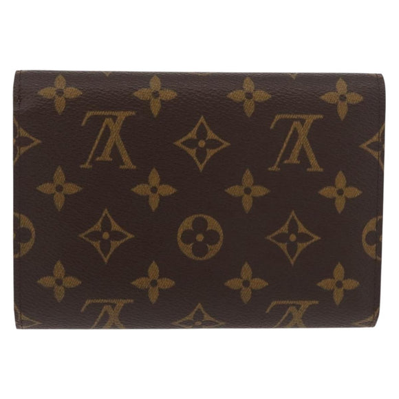 LOUIS VUITTON Monogram Porte Tresor Etui Papie Wallet M61202 LV Auth 179770V