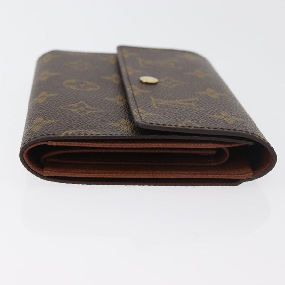 LOUIS VUITTON Monogram Porte Tresor Etui Papie Wallet M61202 LV Auth 179770V
