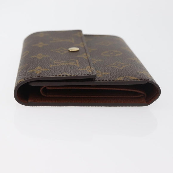LOUIS VUITTON Monogram Porte Tresor Etui Papie Wallet M61202 LV Auth 179770V