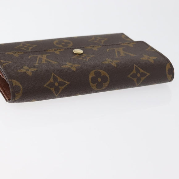 LOUIS VUITTON Monogram Porte Tresor Etui Papie Wallet M61202 LV Auth 179770V