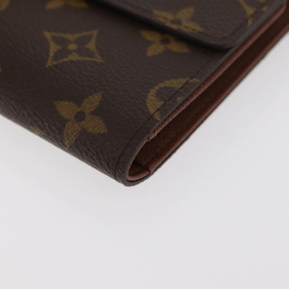 LOUIS VUITTON Monogram Porte Tresor Etui Papie Wallet M61202 LV Auth 179770V