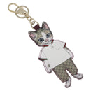 GUCCI GG Supreme Higuchi Yuko Collaboration Charm PVC Beige Gold Auth 179773SM-1