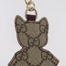 GUCCI GG Supreme Higuchi Yuko Collaboration Charm PVC Beige Gold Auth 179773SM-14