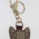GUCCI GG Supreme Higuchi Yuko Collaboration Charm PVC Beige Gold Auth 179773SM-15