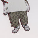 GUCCI GG Supreme Higuchi Yuko Collaboration Charm PVC Beige Gold Auth 179773SM-4