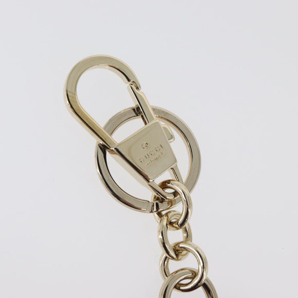 GUCCI GG Supreme Higuchi Yuko Collaboration Charm PVC Beige Gold Auth 179773SM