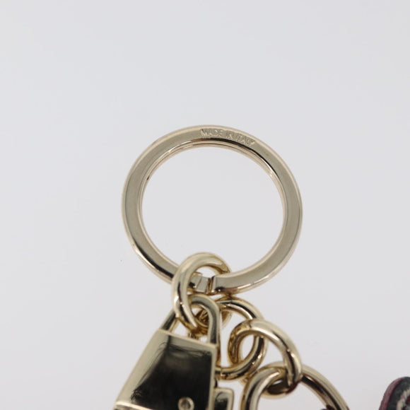 GUCCI GG Supreme Higuchi Yuko Collaboration Charm PVC Beige Gold Auth 179773SM