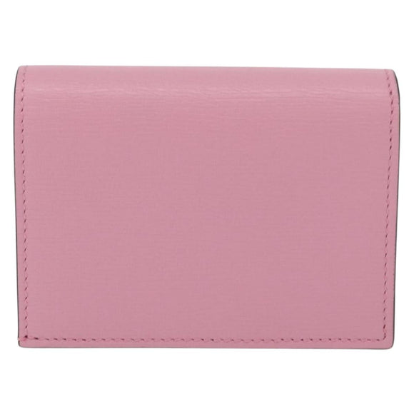 GUCCI Bananya Collaboration Compact Wallet Leather Pink 701009 2067 Auth 179774M