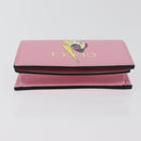 GUCCI Bananya Collaboration Compact Wallet Leather Pink 701009 2067 Auth 179774M-7