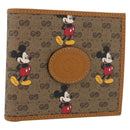 GUCCI Micro GG Supreme GUCCIxDisney Wallet PVC Beige 602549 Auth 179775SM-1