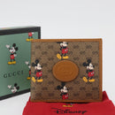 GUCCI Micro GG Supreme GUCCIxDisney Wallet PVC Beige 602549 Auth 179775SM-12