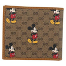 GUCCI Micro GG Supreme GUCCIxDisney Wallet PVC Beige 602549 Auth 179775SM-2
