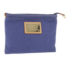 LOUIS VUITTON Antigua Pochette Platt PM Pouch Blue M40070 LV Auth 179777V-1