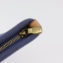 LOUIS VUITTON Antigua Pochette Platt PM Pouch Blue M40070 LV Auth 179777V-10
