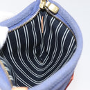 LOUIS VUITTON Antigua Pochette Platt PM Pouch Blue M40070 LV Auth 179777V-18