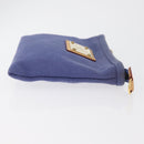 LOUIS VUITTON Antigua Pochette Platt PM Pouch Blue M40070 LV Auth 179777V-4