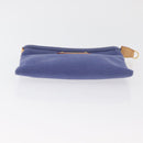 LOUIS VUITTON Antigua Pochette Platt PM Pouch Blue M40070 LV Auth 179777V-7