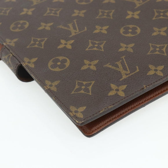 LOUIS VUITTON Monogram Agenda GM Day Planner Cover R20006 LV Auth 179778A