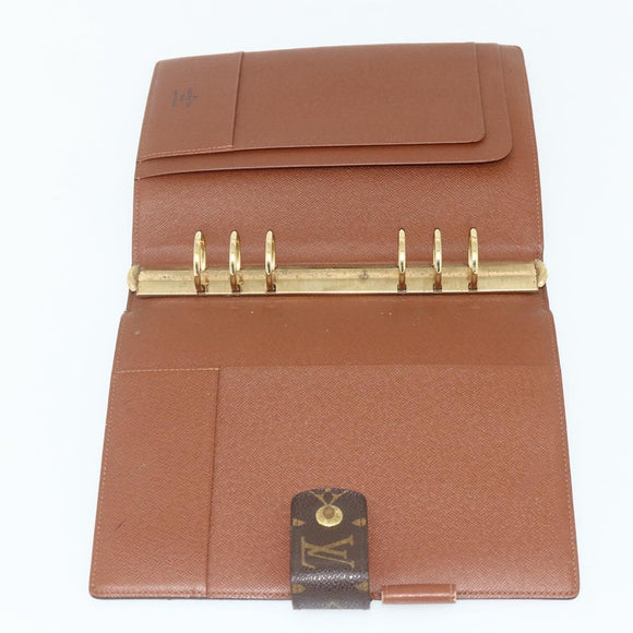 LOUIS VUITTON Monogram Agenda GM Day Planner Cover R20006 LV Auth 179778A