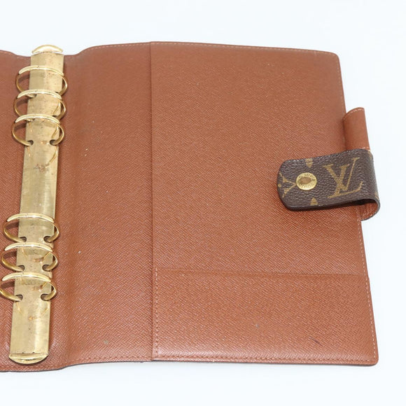 LOUIS VUITTON Monogram Agenda GM Day Planner Cover R20006 LV Auth 179778A