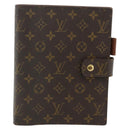 LOUIS VUITTON Monogram Agenda GM Day Planner Cover R20006 LV Auth 179778A-13