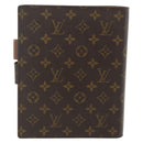 LOUIS VUITTON Monogram Agenda GM Day Planner Cover R20006 LV Auth 179778A-2