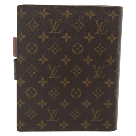 LOUIS VUITTON Monogram Agenda GM Day Planner Cover R20006 LV Auth 179778A