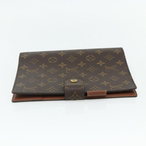 LOUIS VUITTON Monogram Agenda GM Day Planner Cover R20006 LV Auth 179778A