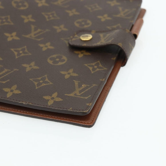 LOUIS VUITTON Monogram Agenda GM Day Planner Cover R20006 LV Auth 179778A