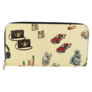 LOUIS VUITTON Vernis Nicolas Ghesquière Zippy Wallet White M50370 Auth 179779A-13