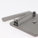 CHANEL Brooch metal Black CC Auth 179780M-4