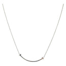 TIFFANY&Co. T Smile Necklace Ag925 Silver Auth 179781SM-1