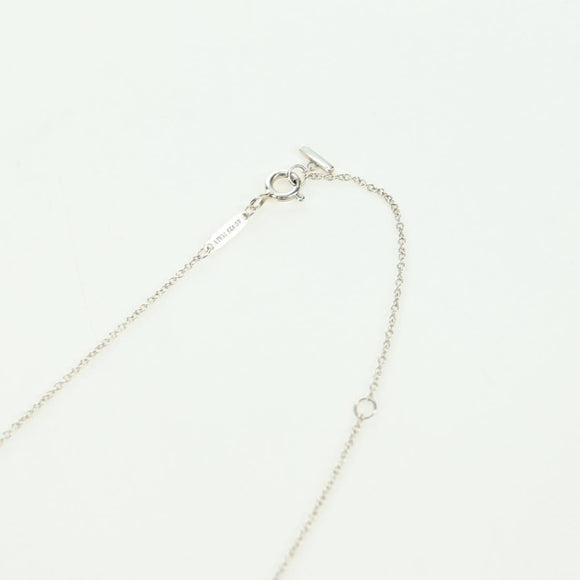 TIFFANY&Co. T Smile Necklace Ag925 Silver Auth 179781SM