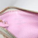 LOUIS VUITTON Multicolor Pochette Cles NM Coin Purse White M93734 LV Auth 179782-9